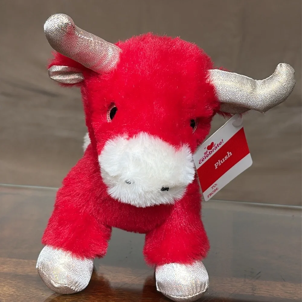Red Cow Plush Farm Barn Animal Way To Celebrate  New